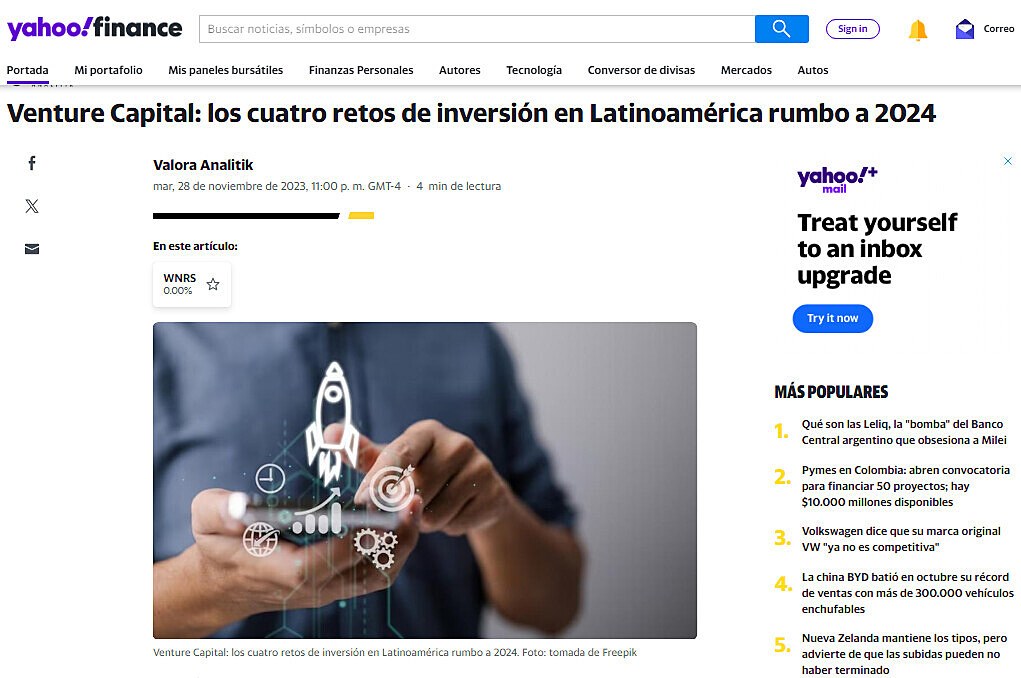 Venture Capital: los cuatro retos de inversin en Latinoamrica rumbo a 2024